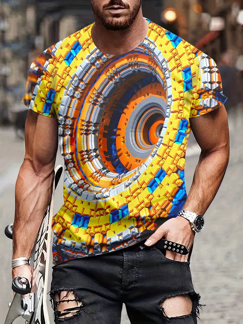 Optische illusie T-shirt