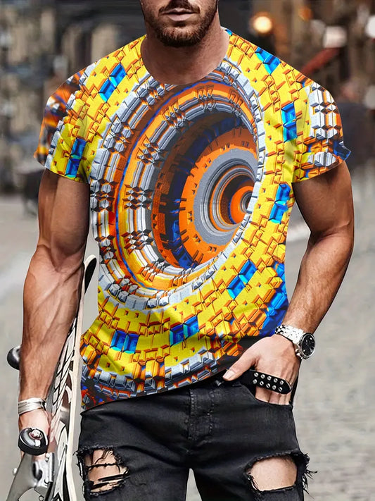 Optische illusie T-shirt